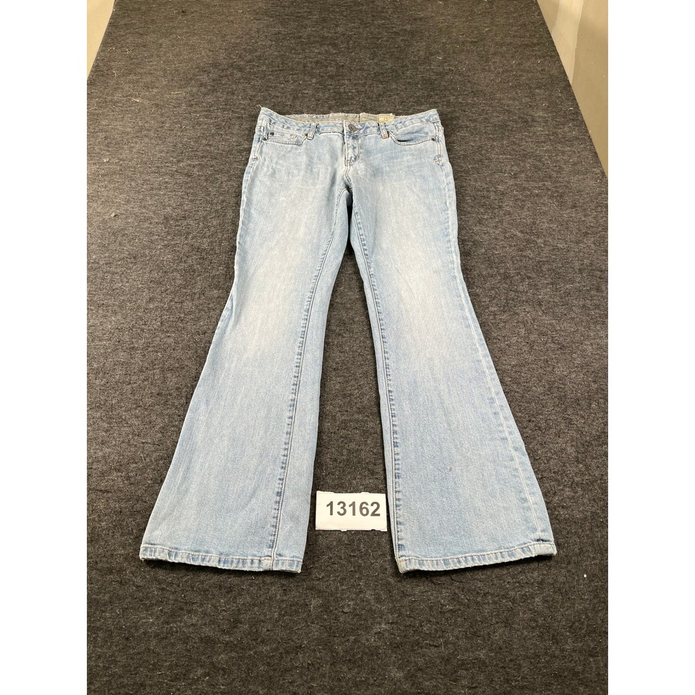 Converse One Star Bootcut Jeans Womens 12 Blue Denim Cotton Stretch Light Wash